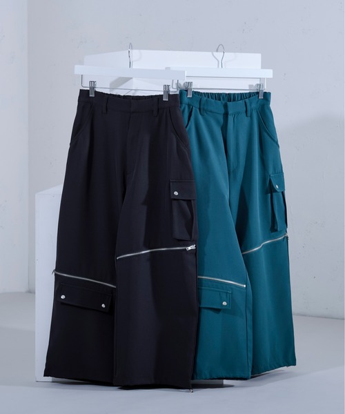 a2o ジップパンツ 2WAYジップデザインパンツ（その他パンツ）｜Ellno Loset