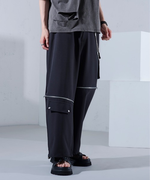 Ellno Loset（エルノロゼット）の「2WAYジップデザインパンツ（その他パンツ・メンズ・ブルーグリーン/ブラック・SMALL/MEDIUM/LARGE/X-SMALL）」の12枚目の写真