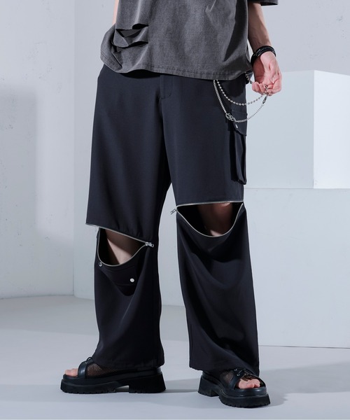 Ellno Loset（エルノロゼット）の「2WAYジップデザインパンツ（その他パンツ・メンズ・ブルーグリーン/ブラック・SMALL/MEDIUM/LARGE/X-SMALL）」の16枚目の写真