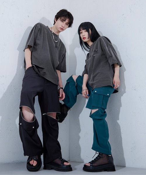 Ellno Loset（エルノロゼット）の「2WAYジップデザインパンツ（その他パンツ・メンズ・ブルーグリーン/ブラック・SMALL/MEDIUM/LARGE/X-SMALL）」の20枚目の写真