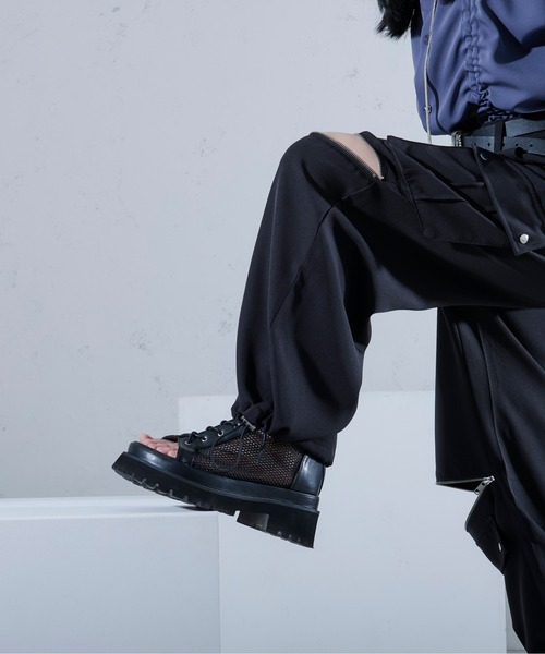 Ellno Loset（エルノロゼット）の「2WAYジップデザインパンツ（その他パンツ・メンズ・ブルーグリーン/ブラック・SMALL/MEDIUM/LARGE/X-SMALL）」の11枚目の写真