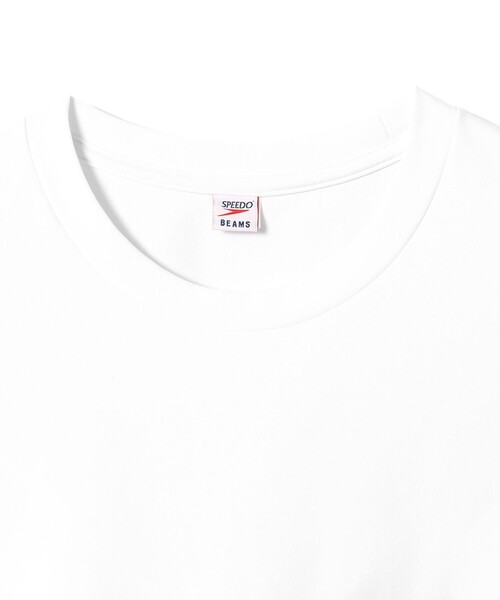Speedo（スピード）の「Speedo × BEAMS / 別注 Logo Tee 24SS（Tシャツ/カットソー・メンズ・オリーブ/ホワイト/ネイビー・SMALL/MEDIUM/LARGE/X-LARGE）」の6枚目の写真
