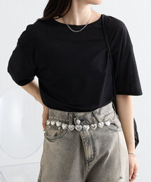 【5色展開】半袖シアーＴシャツ