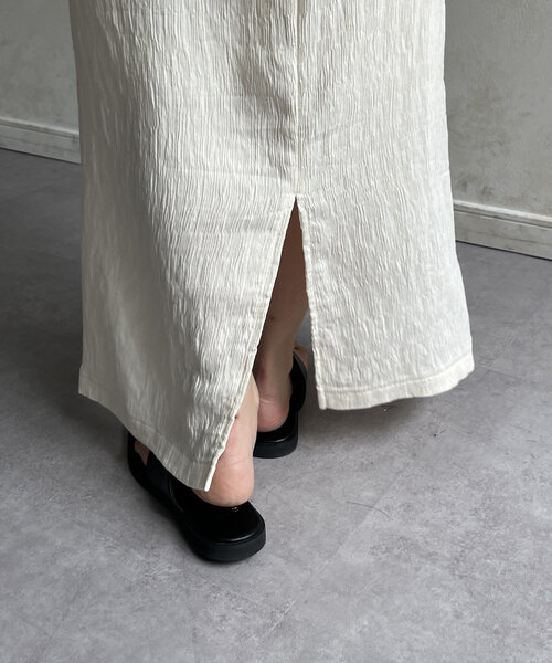 Thevon(ゼボン)の「ワッシャージャガードナローキャミワンピース(ワンピース・レディース・ブラウン/グリーン/ブラック/アイボリー・FREE)」の10枚目の写真