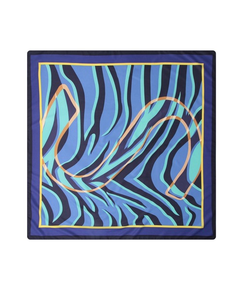 Julia Boutique（ジュリアブティック）の「90×90cmサイズ・ヴィンテージ風サテン生地スカーフ/100018（バンダナ/スカーフ・レディース・R/A/F/E/D/C/B/Q/P/O/N/M/L/K/J/I/H/G/T/S・ONE）」の17枚目の写真