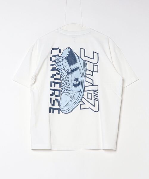 CONVERSE(コンバース)の「コンバース CV バックプリント カナロゴ TEE(Tシャツ/カットソー・レディース・ブラック/ホワイト/ネイビー・L/M/S)」の6枚目の写真