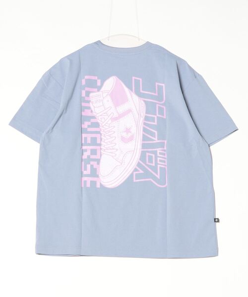 CONVERSE(コンバース)の「コンバース CV バックプリント カナロゴ TEE(Tシャツ/カットソー・レディース・ブラック/ホワイト/ネイビー・L/M/S)」の4枚目の写真