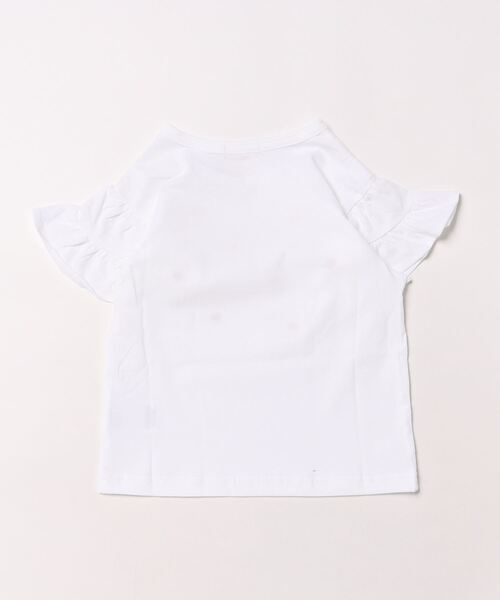 Lycee mine（リセマイン）の「【接触冷感】ハート刺しゅうフリルスリーブTシャツ（Tシャツ/カットソー・キッズ・ラベンダー/ブラック/オフホワイト/レモンイエロー・100cm/110cm/120cm/130cm/140cm/150cm）」の22枚目の写真