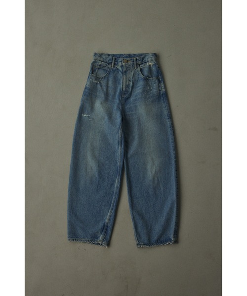 BLACK BY MOUSSY（ブラックバイマウジー）の「■PUNA vintage long denim(プナビンテージロングデニム)（デニムパンツ・レディース・ブルー・23inch/24inch/25inch/26inch）」の9枚目の写真