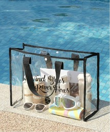 Pochi Pouch（ポチポーチ）の「Pochi Pouch/【大容量/PVC】 ビーチ プール バッグ（トートバッグ）」