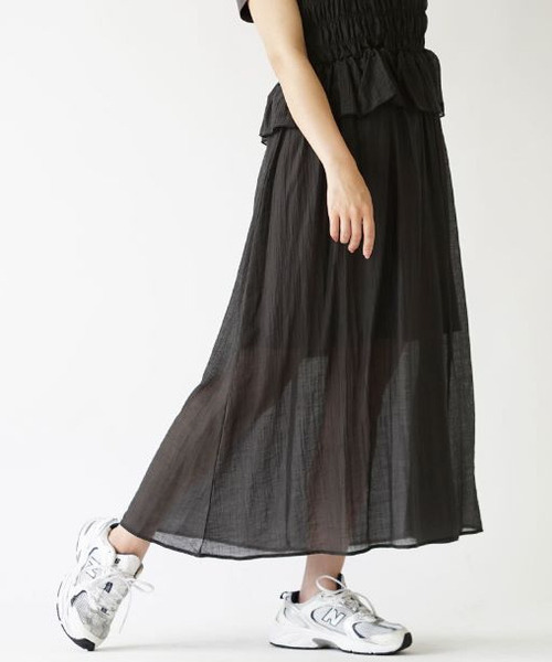 e-zakkamania stores(イーザッカマニアストアーズ)の「シャーリングビスチェ ドッキングワンピース(ワンピース・レディース・ライトベージュ/ブラック・フリー)」の7枚目の写真