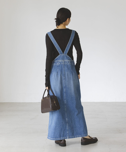 Noble（ノーブル）の「NINETY PERCENT/ナインティーパーセント リブロングスリーブ（Tシャツ/カットソー・レディース・ブラック/ホワイト/レッド・SMALL）」の5枚目の写真