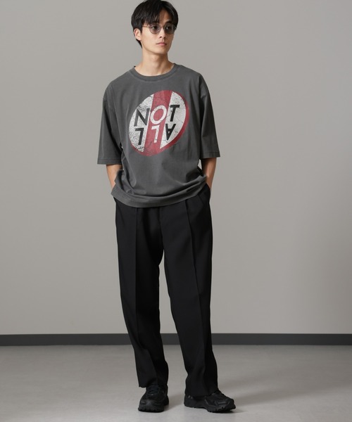 NANO universe(ナノユニバース)の「「NOT ALL」オーバーダイTシャツ 半袖(Tシャツ/カットソー・メンズ・サックスブルー/ホワイト/スミクロ・L/M)」の7枚目の写真