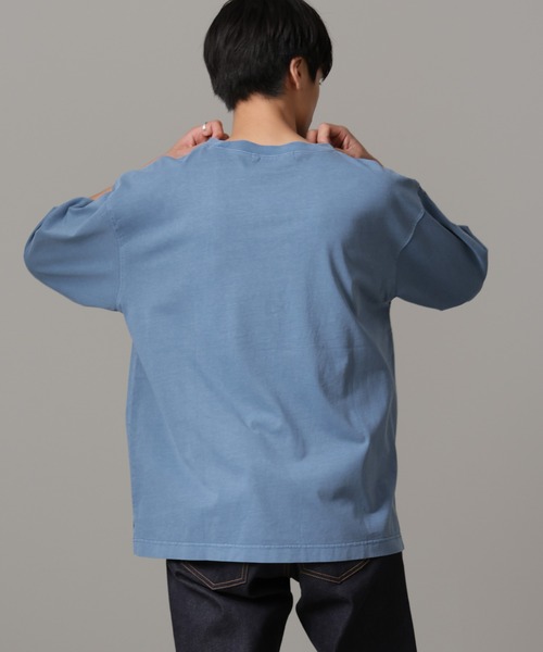 NANO universe(ナノユニバース)の「「NOT ALL」オーバーダイTシャツ 半袖(Tシャツ/カットソー・メンズ・サックスブルー/ホワイト/スミクロ・L/M)」の20枚目の写真