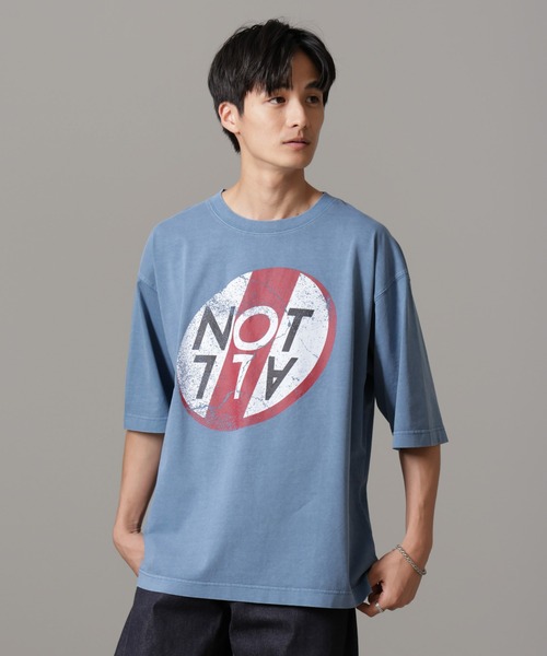 NANO universe(ナノユニバース)の「「NOT ALL」オーバーダイTシャツ 半袖(Tシャツ/カットソー・メンズ・サックスブルー/ホワイト/スミクロ・L/M)」の19枚目の写真