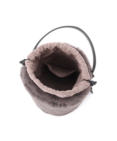 VIS（ビス）の「【2WAY】ふわふわエコファーショルダーバッグ（ショルダーバッグ・レディース・グレー系その他/オフホワイト・FREE）」の14枚目の写真