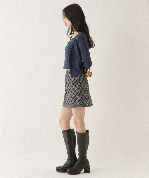 セール】スクエアストレッチロングブーツ 138307（ブーツ）｜Heather