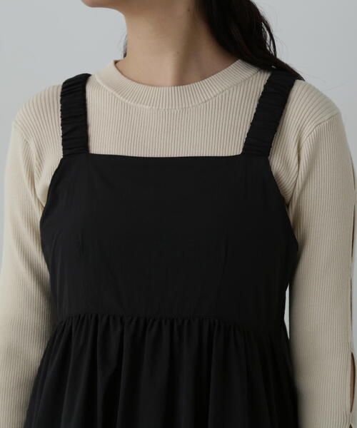 N.（N. Natural Beauty Basic）（エヌエヌナチュラルビューティーベーシック）の「◆バルーンキャミワンピース（ワンピース・レディース・ベージュ/ブラック・MEDIUM）」の13枚目の写真