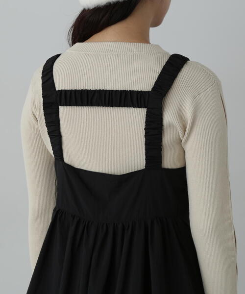 N.（N. Natural Beauty Basic）（エヌエヌナチュラルビューティーベーシック）の「◆バルーンキャミワンピース（ワンピース・レディース・ベージュ/ブラック・MEDIUM）」の19枚目の写真