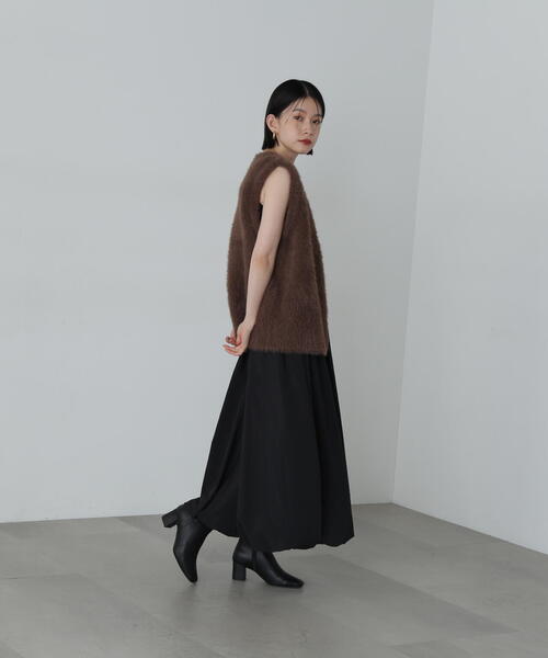 N.（N. Natural Beauty Basic）（エヌエヌナチュラルビューティーベーシック）の「◆バルーンキャミワンピース（ワンピース・レディース・ベージュ/ブラック・MEDIUM）」の21枚目の写真