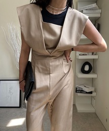 ULEULA（ウルア）の「ワイドVネックサロペット/オールインワン（サロペット/オーバーオール）」