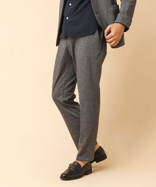 NOLLEY’S（ノーリーズ）の「《セットアップ/ビジカジ対応》リンクルフリー ストレッチジャージ イージーパンツ（その他パンツ・メンズ・ネイビー/ブラウン/ブルー/グレー・S/M/L/XL）」の2枚目の写真