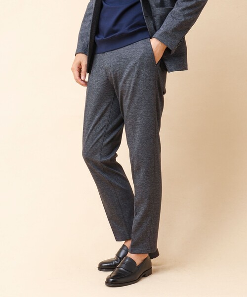 NOLLEY’S（ノーリーズ）の「《セットアップ/ビジカジ対応》リンクルフリー ストレッチジャージ イージーパンツ（その他パンツ・メンズ・ネイビー/ブラウン/ブルー/グレー・S/M/L/XL）」の9枚目の写真