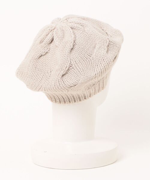 archives（アルシーヴ）の「ケーブルベレー（ハンチング/ベレー帽・レディース・アイボリー・FREE）」の2枚目の写真