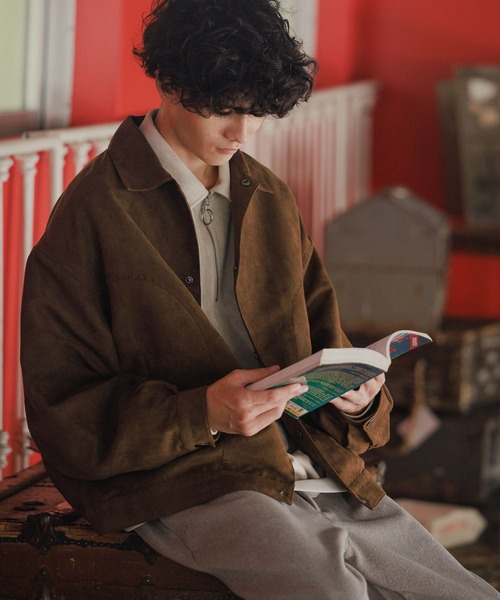 niko and...（ニコアンド）の「フェイクスウェードウエスタンブルゾン（ブルゾン・メンズ・ピンク/キャメル/チャコール・MEDIUM/LARGE）」の2枚目の写真