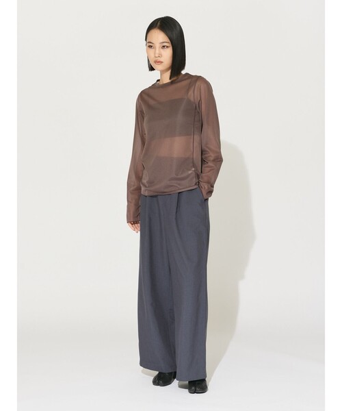 セール】MIDIUMISOLID for Ladies クルーネックシアープル