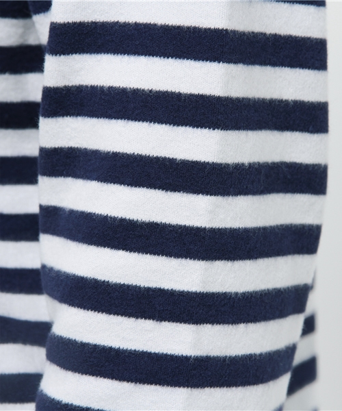 coen(コーエン)の「【MBC】スムースボーダーボートネックカットソー(Tシャツ/カットソー・レディース・オリーブ/ネイビー・MEDIUM/LARGE)」の9枚目の写真