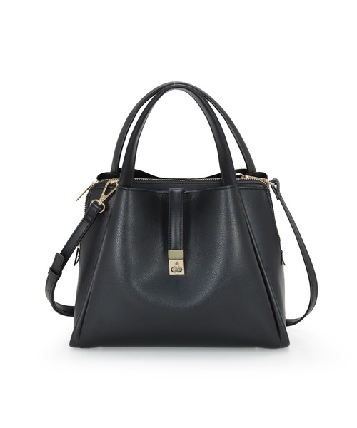 MIAN （ミアン）の「ひねり金具トートバッグ（トートバッグ・レディース・アイボリー/ブラック/ブラウン・FREE）」の14枚目の写真