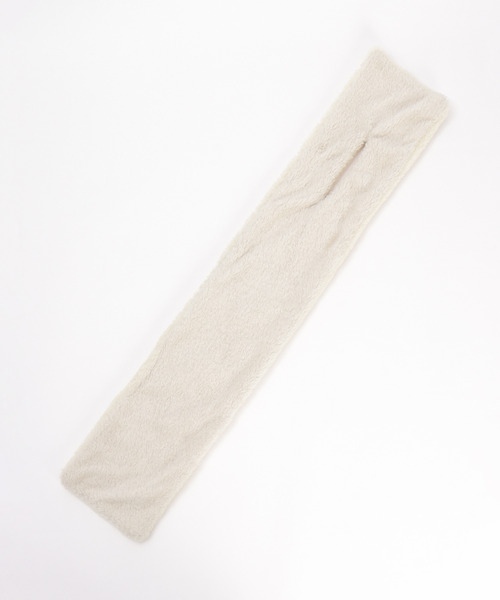 UNIVERSAL OVERALL（ユニバーサルオーバーオール）の「UNIVERSAL OVERALL ユニバーサルオーバーオール 差し込みボアマフラー（マフラー・メンズ・モカ/オフホワイト/グレー・FREE）」の7枚目の写真