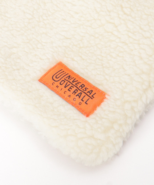 UNIVERSAL OVERALL（ユニバーサルオーバーオール）の「UNIVERSAL OVERALL ユニバーサルオーバーオール 差し込みボアマフラー（マフラー・メンズ・モカ/オフホワイト/グレー・FREE）」の9枚目の写真