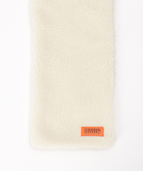 UNIVERSAL OVERALL（ユニバーサルオーバーオール）の「UNIVERSAL OVERALL ユニバーサルオーバーオール 差し込みボアマフラー（マフラー・メンズ・モカ/オフホワイト/グレー・FREE）」の11枚目の写真