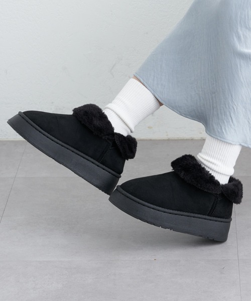 CIAOPANIC TYPY（チャオパニックティピー）の「2WAYムートンブーツ（ブーツ・レディース・ライトブラウン/ブラック/ブラウン・SMALL/MEDIUM/LARGE）」の2枚目の写真