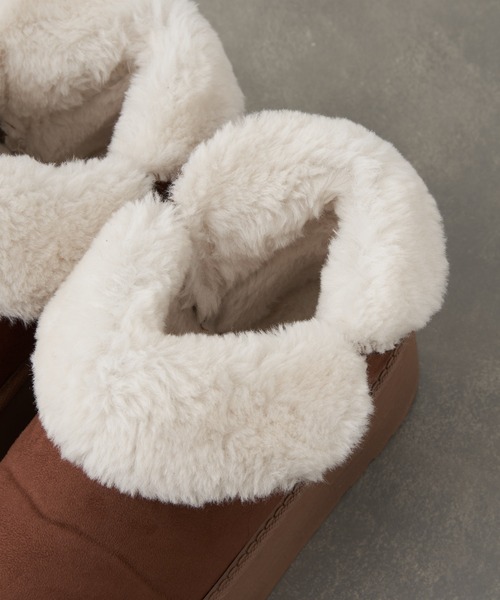 CIAOPANIC TYPY（チャオパニックティピー）の「2WAYムートンブーツ（ブーツ・レディース・ライトブラウン/ブラック/ブラウン・SMALL/MEDIUM/LARGE）」の15枚目の写真