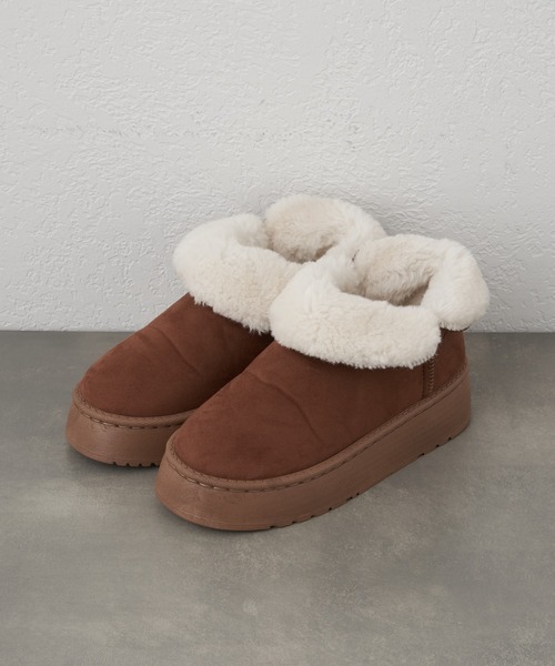 CIAOPANIC TYPY（チャオパニックティピー）の「2WAYムートンブーツ（ブーツ・レディース・ライトブラウン/ブラック/ブラウン・SMALL/MEDIUM/LARGE）」の7枚目の写真