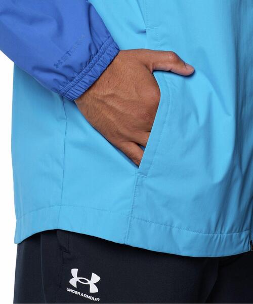 UNDER ARMOUR(アンダーアーマー)の「UAエッセンシャル ストーム ジャケット(トレーニング/メンズ)(その他アウター・メンズ・エメラルドブルー・S/2XL/L/XL/M)」の4枚目の写真