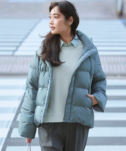洗える/撥水加工】シレータフタ コンパクト ダウンコート（ダウン