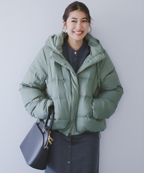 洗える/撥水加工】シレータフタ コンパクト ダウンコート（ダウン