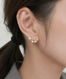 パールビジューピアス (両耳用)