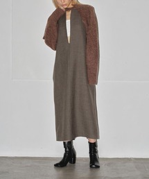 TODAYFUL | 【TODAYFUL/トゥデイフル】Doubleface Wool Keyneck Dress/ダブルタックキーネックドレス(ワンピース)