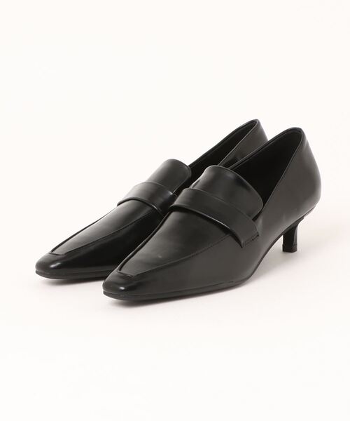aimoha（アイモハ）の「【moyo】スクエアトゥヒールローファー（パンプス・レディース・ブラック・22.5cm/23.5cm/24.5cm/23.0cm/24.0cm）」の4枚目の写真
