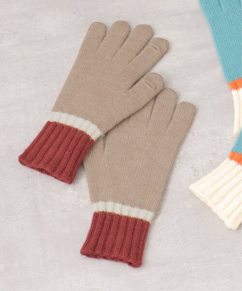 notch.(ノッチ)の「指穴マルチカラー手袋(手袋・レディース・ベージュ/ブルー・ONESIZE)」の8枚目の写真