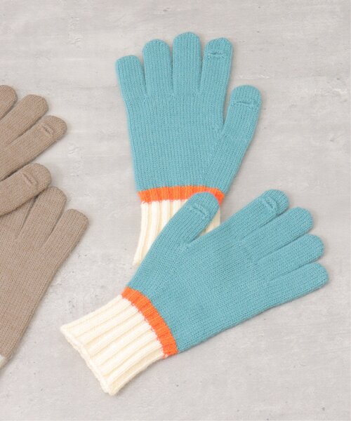 notch.(ノッチ)の「指穴マルチカラー手袋(手袋・レディース・ベージュ/ブルー・ONESIZE)」の9枚目の写真