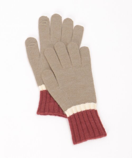 notch.(ノッチ)の「指穴マルチカラー手袋(手袋・レディース・ベージュ/ブルー・ONESIZE)」の18枚目の写真