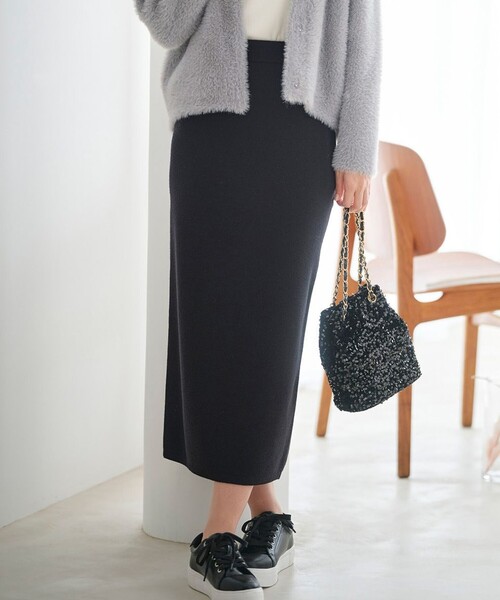 【セール】【洗える・セットアップ可】アンチピリング総針ニット スカート（スカート）｜any SiS（エニィスィス） 5,145円