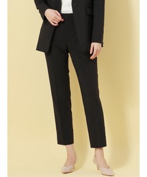 SUIT SQUARE（スーツスクエア）の「WEB限定 タックテーパードパンツ ウォッシャブル ストレッチ メランジトロピカル 無地（スーツパンツ）」