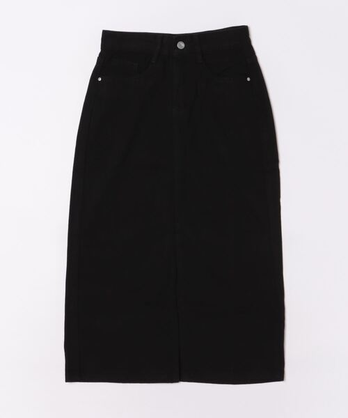 urge：（アージコロン ）の「【URGE：】フロント スリット ペンシル デニムスカート（デニムスカート・レディース・ブラック・X-LARGE/LARGE/MEDIUM/SMALL）」の5枚目の写真